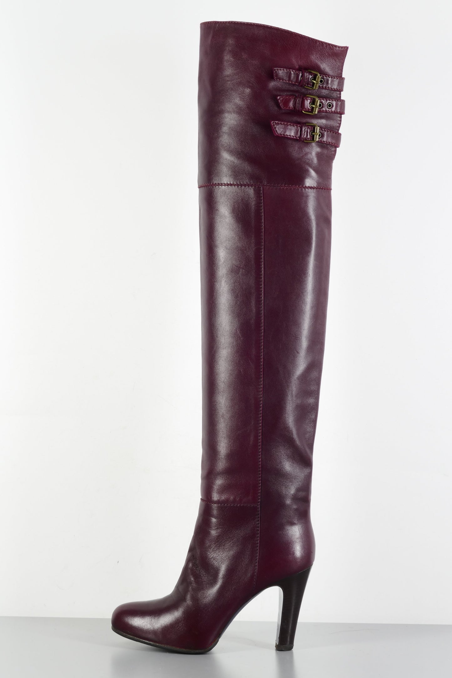 BUUTS L'Autre Chose Overknees Leder bordeaux 223081-1