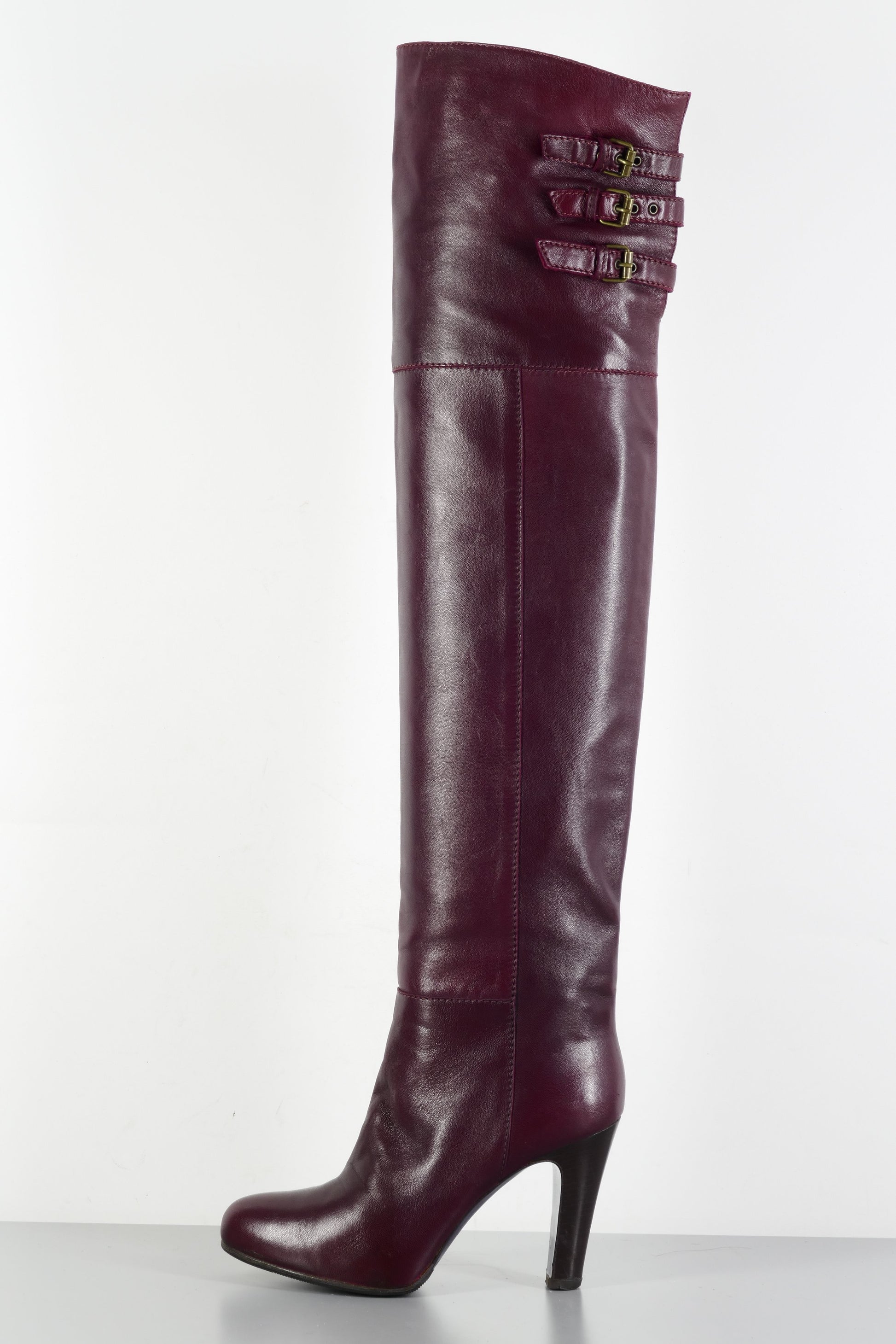 BUUTS L'Autre Chose Overknees Leder bordeaux 223081-1