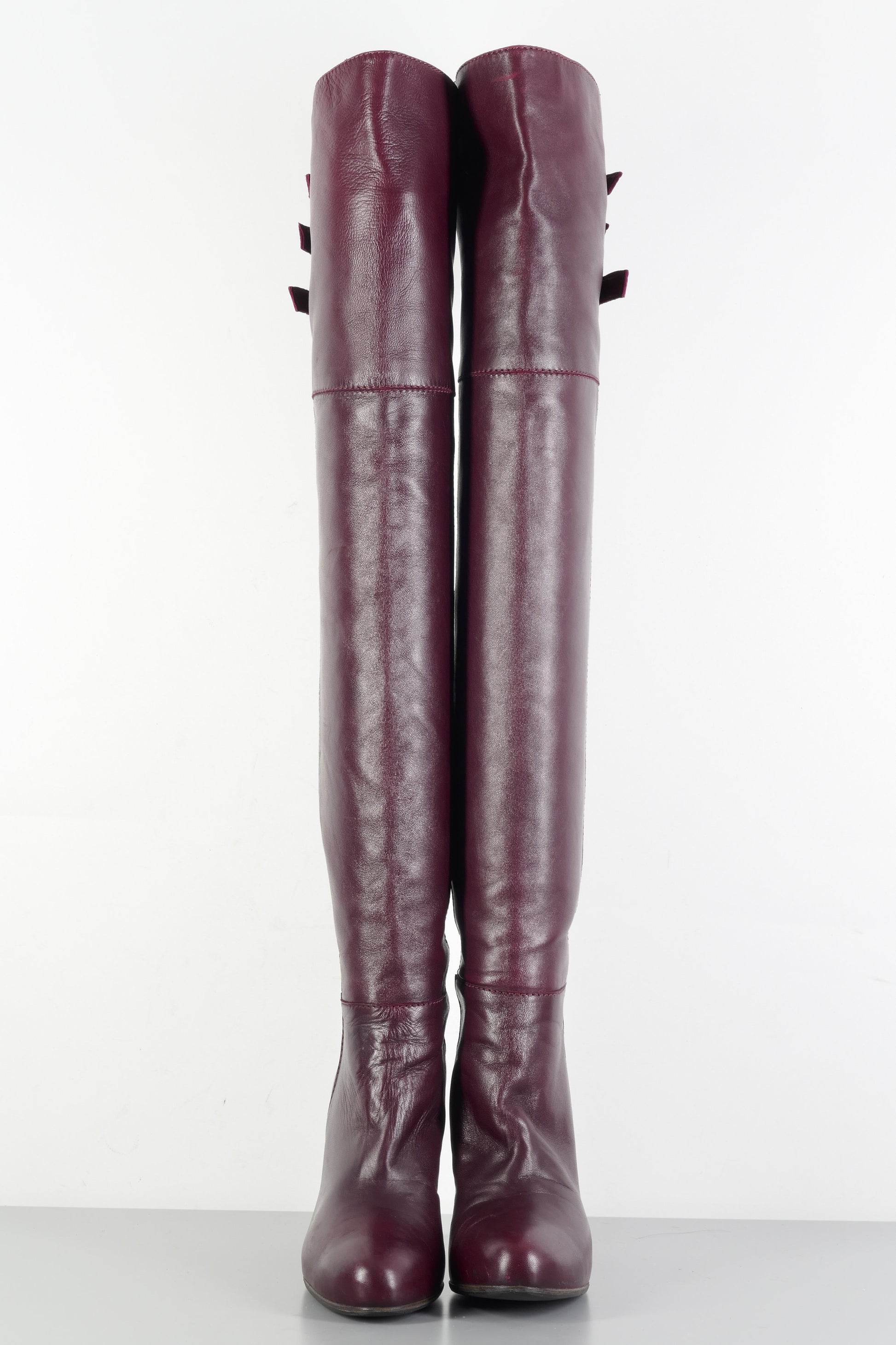 BUUTS L'Autre Chose Overknees Leder bordeaux 223081-4