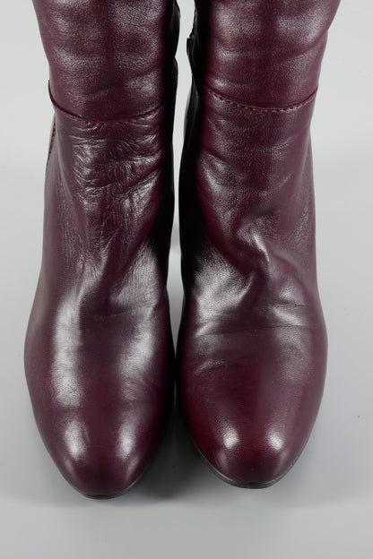 BUUTS L'Autre Chose Overknees Leder bordeaux 223081-7