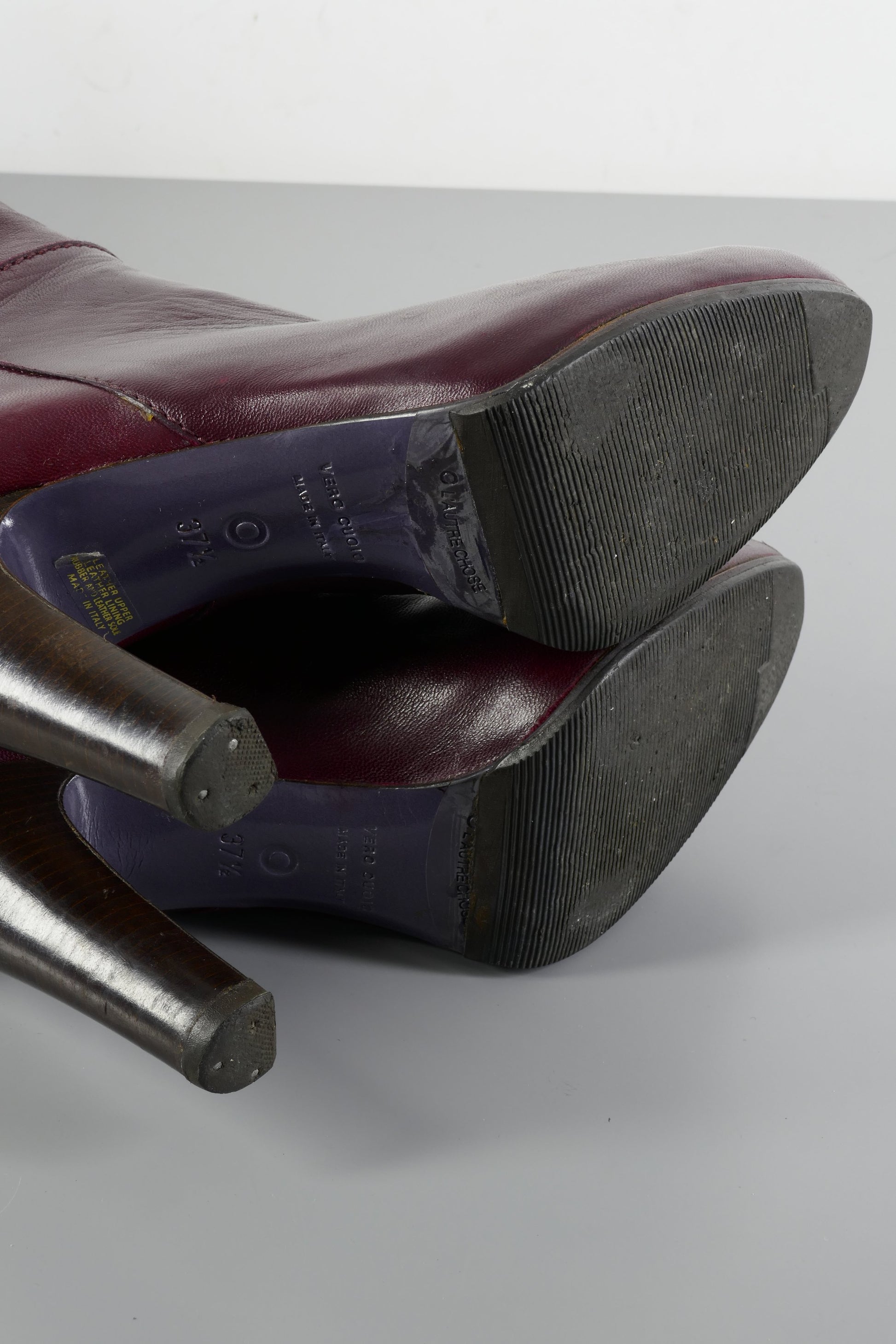BUUTS L'Autre Chose Overknees Leder bordeaux 223081-8