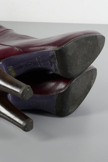 BUUTS L'Autre Chose Overknees Leder bordeaux 223081-8