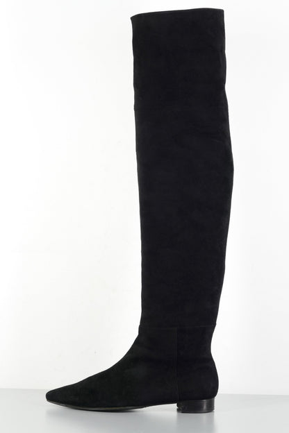 BUUTS Unützer Overknees Wildleder schwarz 224001-1