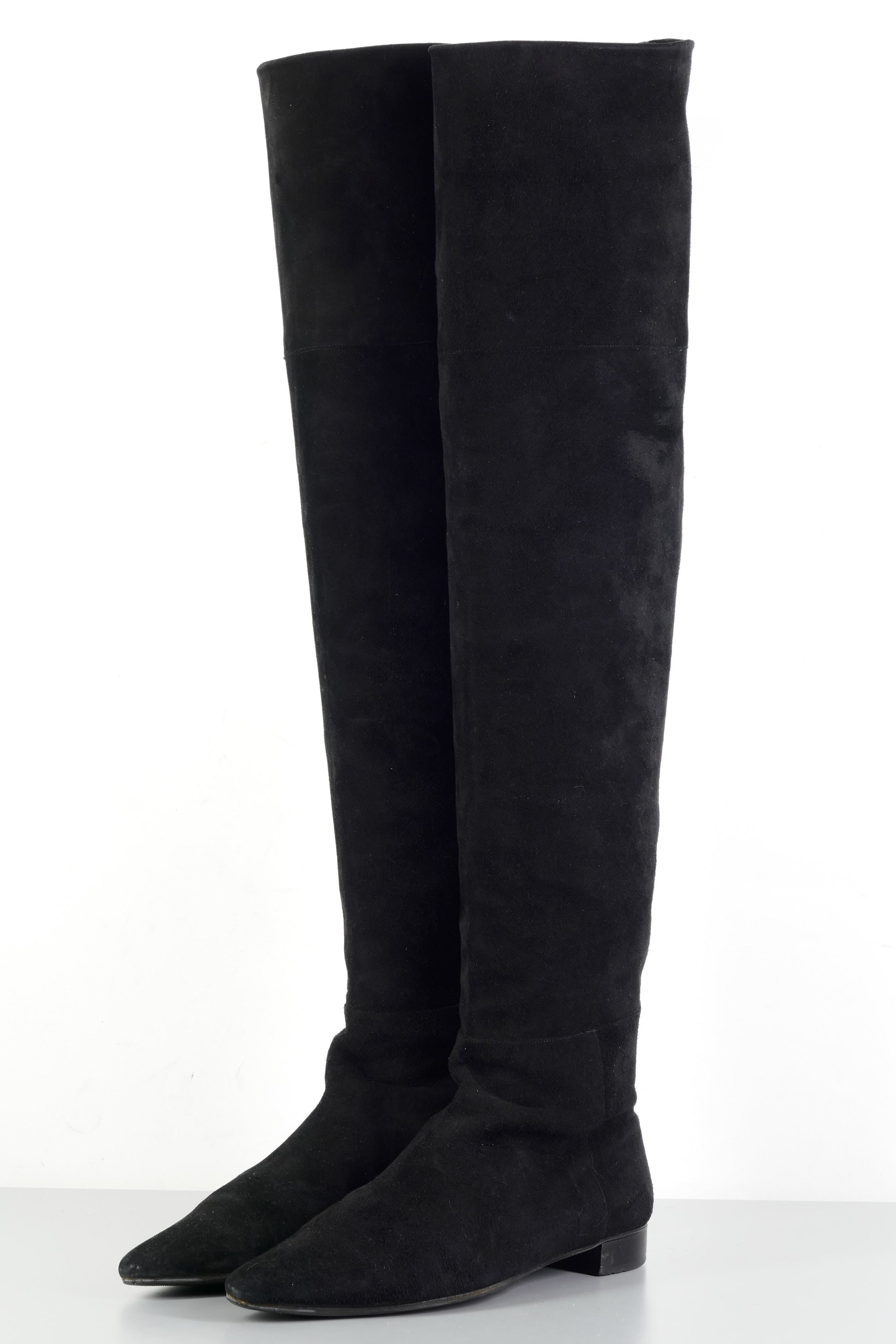 BUUTS Unützer Overknees Wildleder schwarz 224001-2