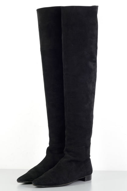 BUUTS Unützer Overknees Wildleder schwarz 224001-2
