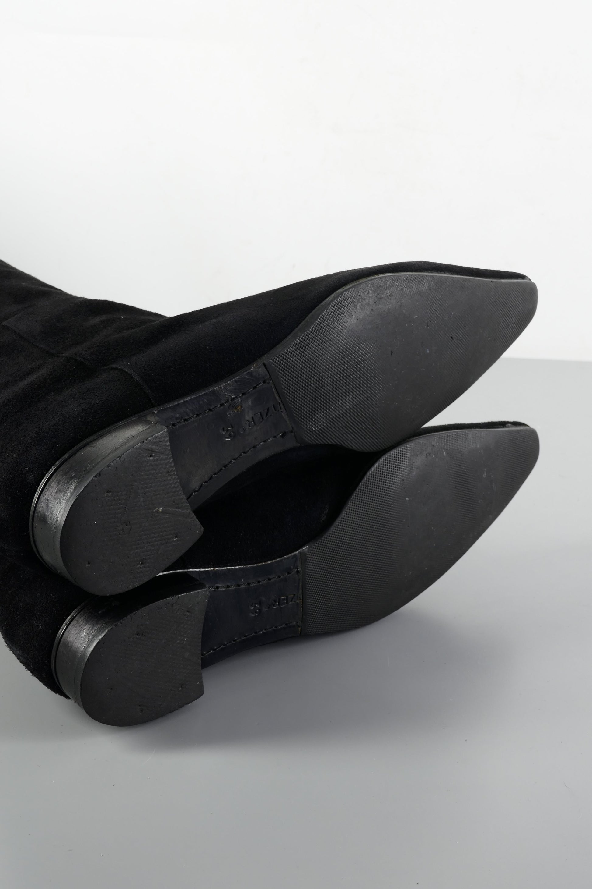 BUUTS Unützer Overknees Wildleder schwarz 224001-8