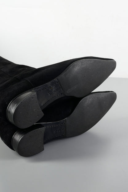BUUTS Unützer Overknees Wildleder schwarz 224001-8
