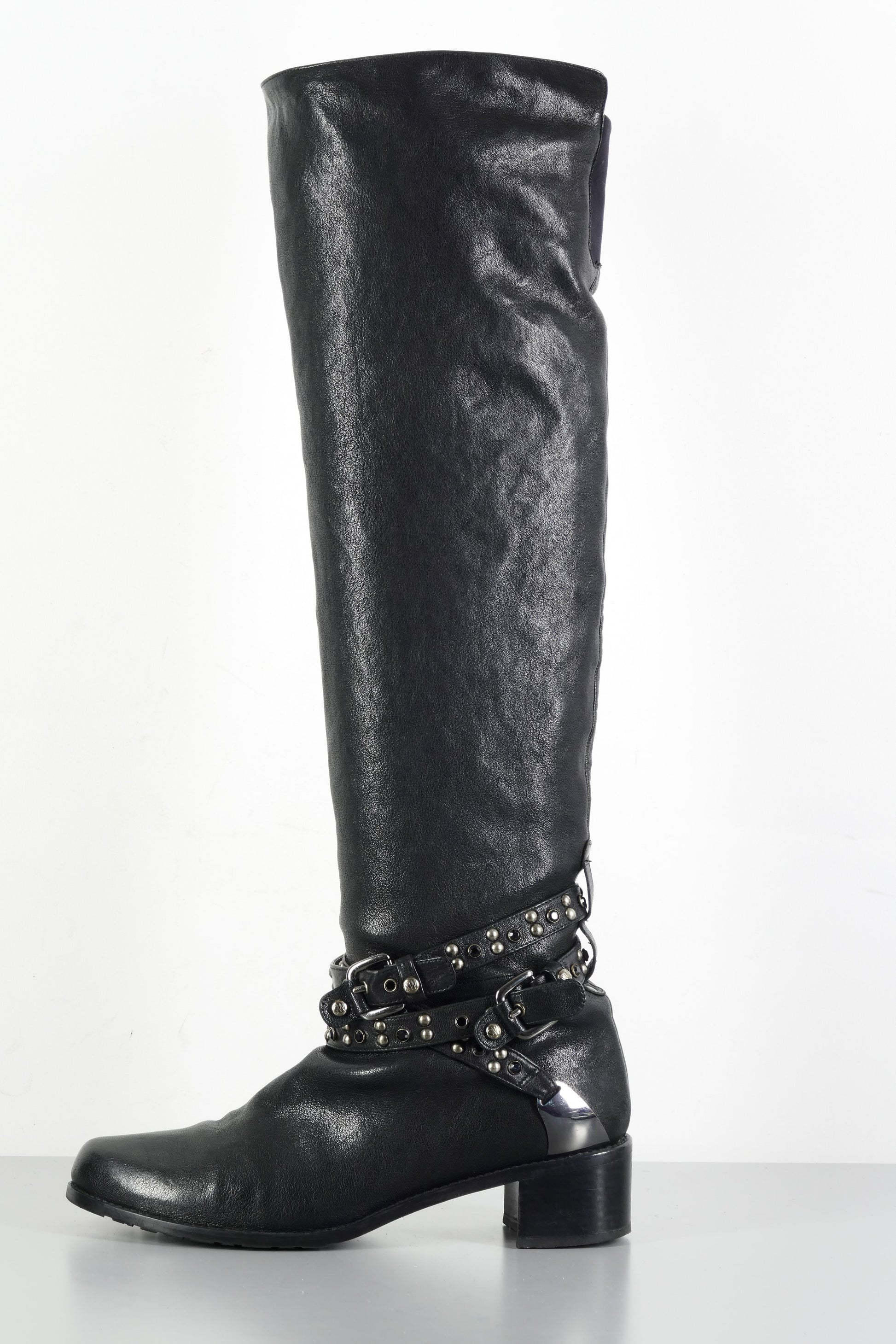 BUUTS Stuart Weitzmann Hohe Stiefel Leder schwarz 224002-1