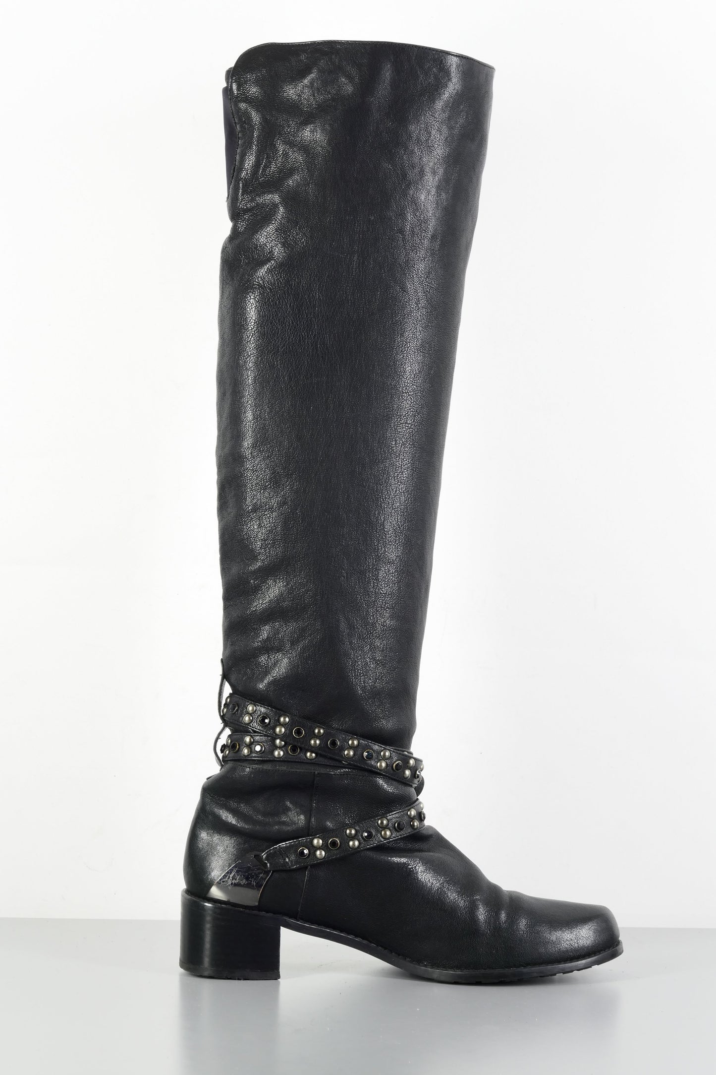 BUUTS Stuart Weitzmann Hohe Stiefel Leder schwarz 224002-3