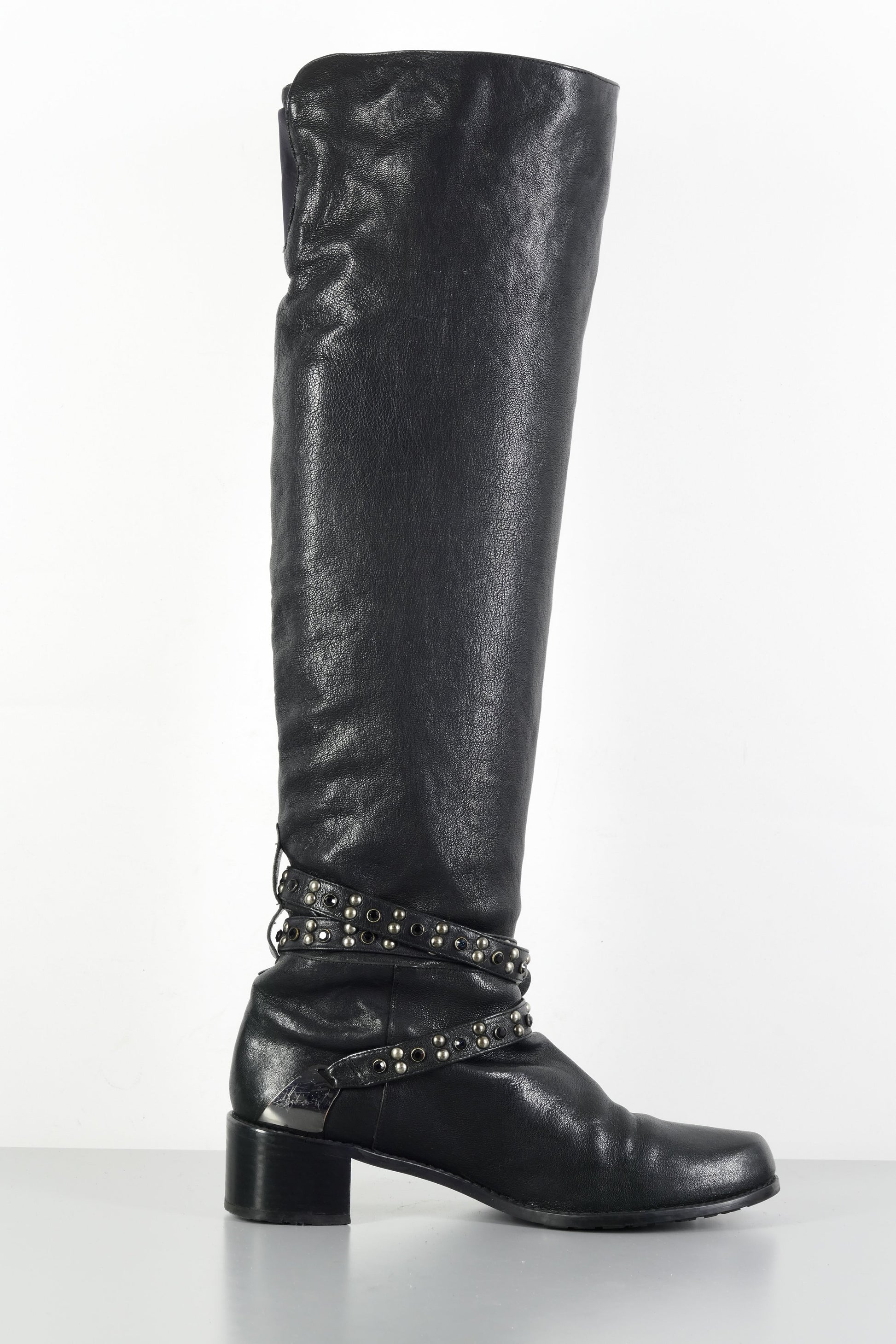 BUUTS Stuart Weitzmann Hohe Stiefel Leder schwarz 224002-3