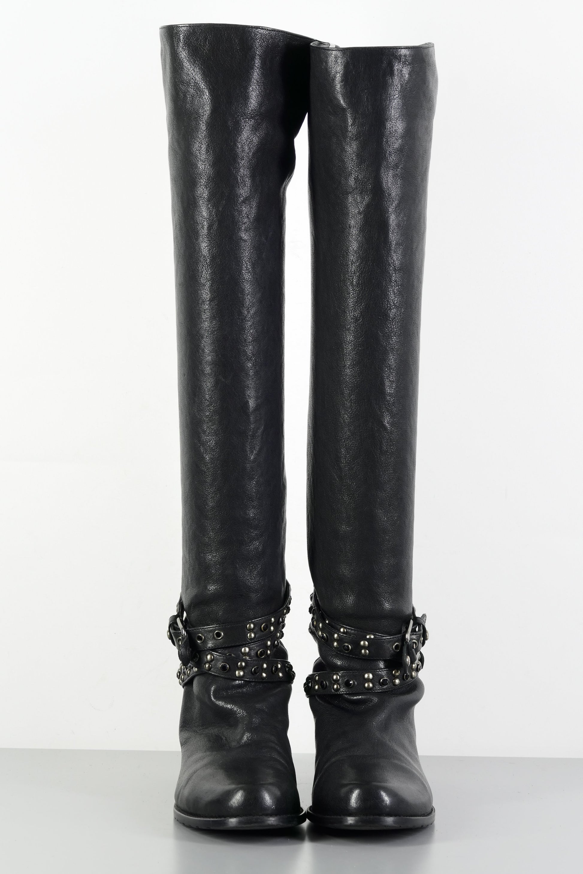 BUUTS Stuart Weitzmann Hohe Stiefel Leder schwarz 224002-4
