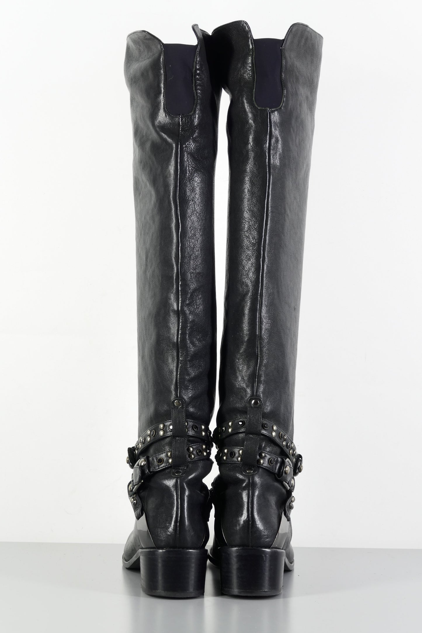BUUTS Stuart Weitzmann Hohe Stiefel Leder schwarz 224002-5