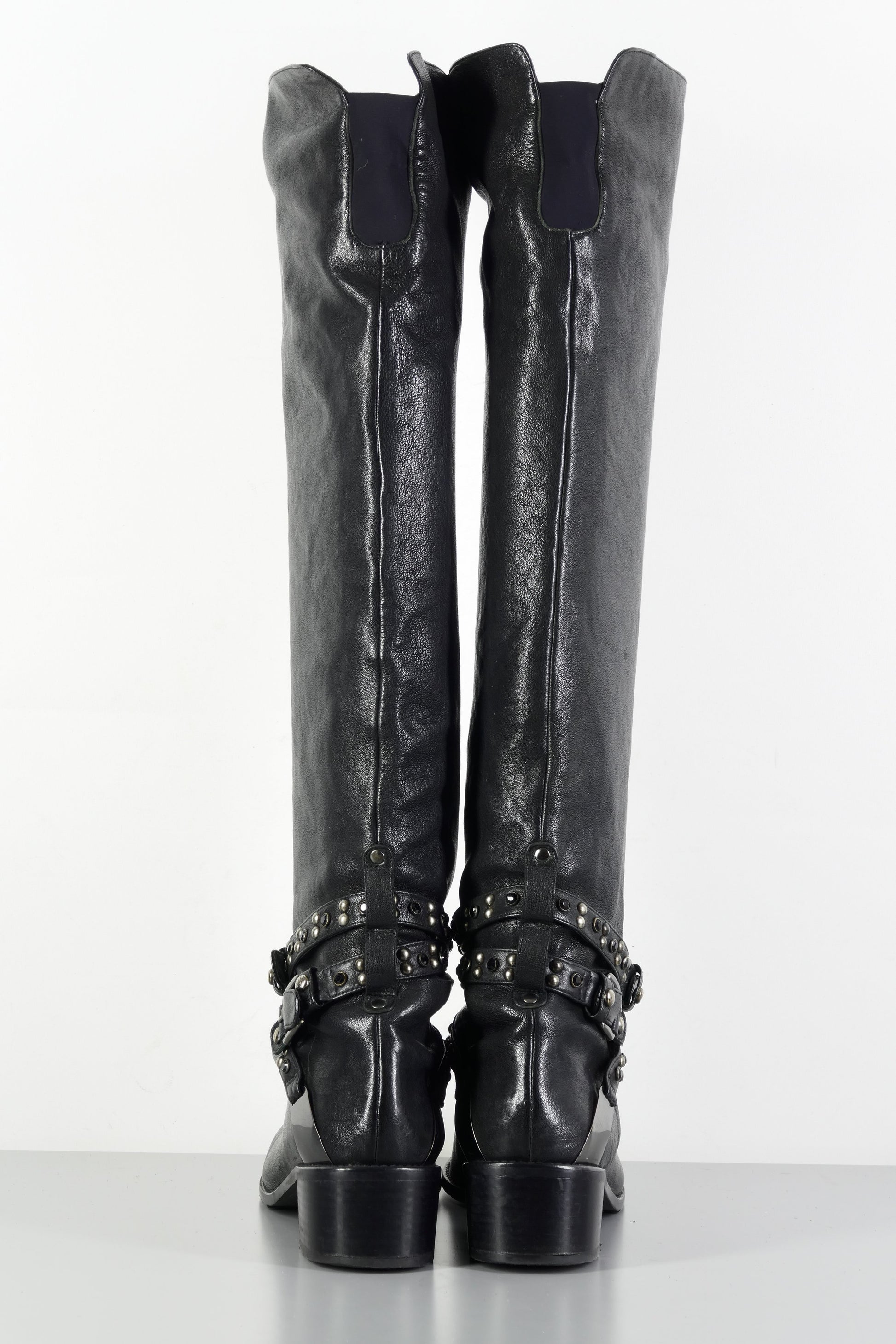 BUUTS Stuart Weitzmann Hohe Stiefel Leder schwarz 224002-5