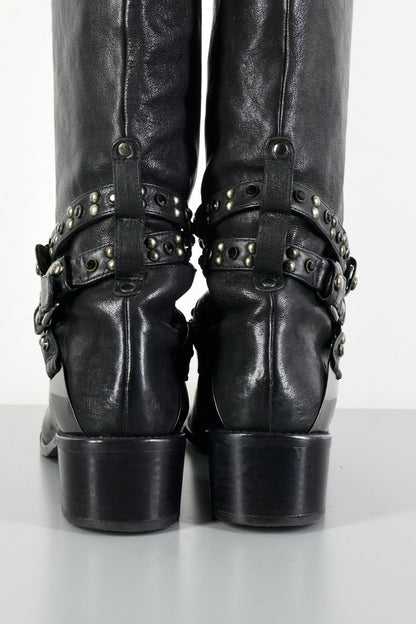 BUUTS Stuart Weitzmann Hohe Stiefel Leder schwarz 224002-6