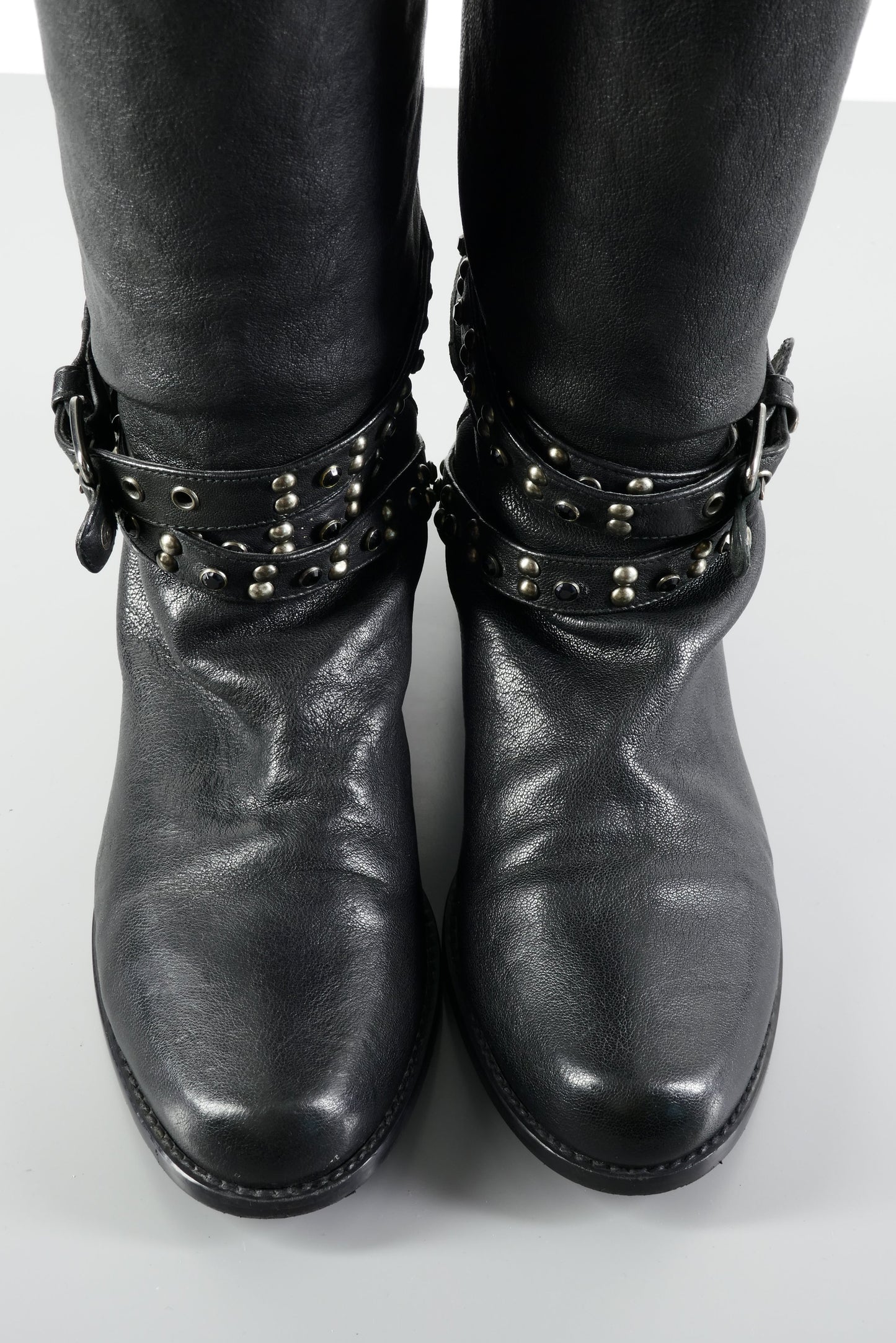 BUUTS Stuart Weitzmann Hohe Stiefel Leder schwarz 224002-7