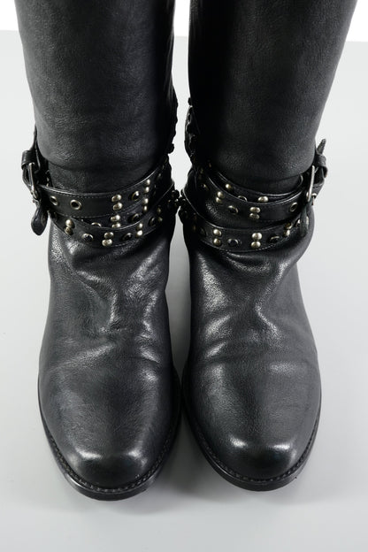 BUUTS Stuart Weitzmann Hohe Stiefel Leder schwarz 224002-7