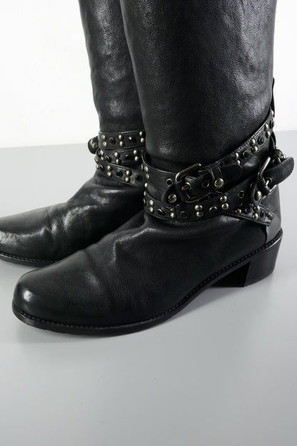 BUUTS Stuart Weitzmann Hohe Stiefel Leder schwarz 224002-9