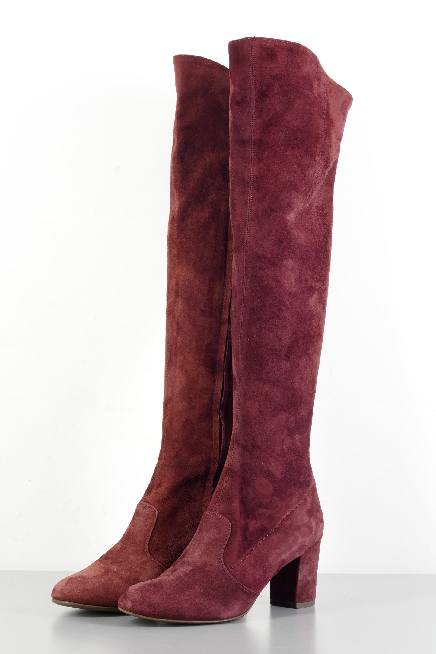 BUUTS L'Autre Chose Hohe Stiefel Wildleder bordeaux 224003-2