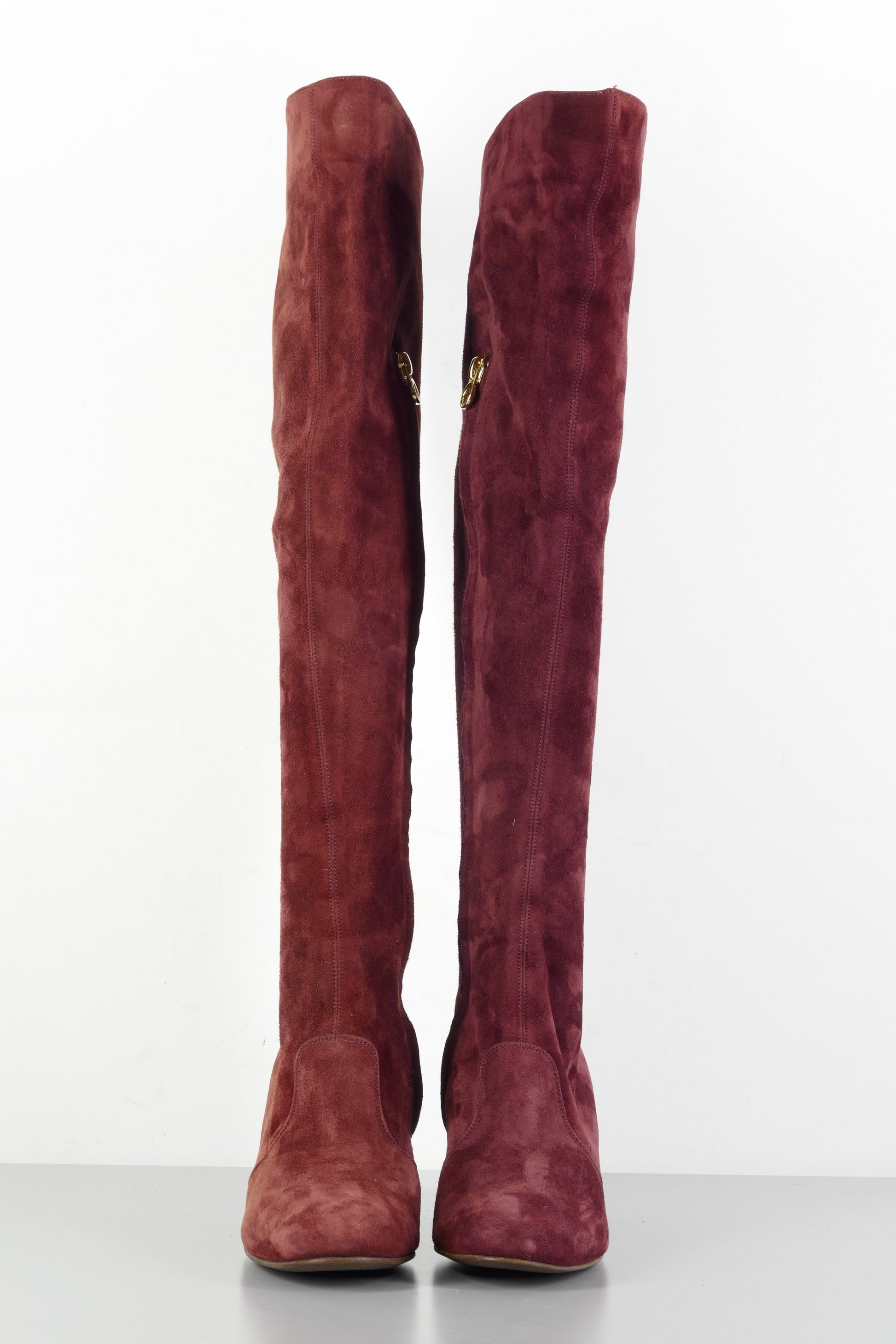 BUUTS L'Autre Chose Hohe Stiefel Wildleder bordeaux 224003-4