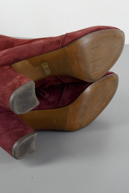 BUUTS L'Autre Chose Hohe Stiefel Wildleder bordeaux 224003-8