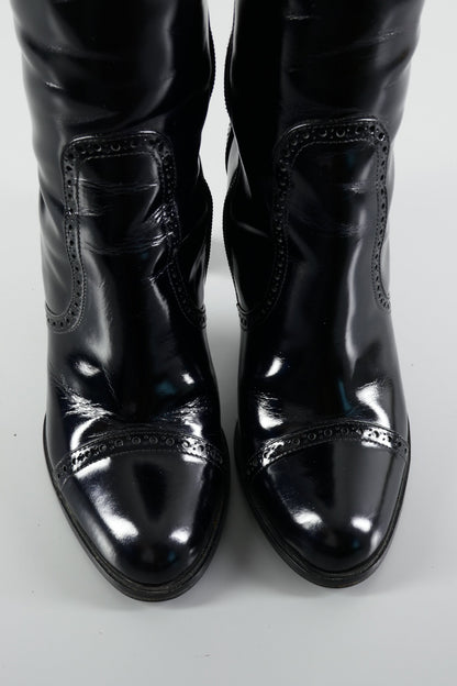 BUUTS Armani Stiefel Leder schwarz 224007-7