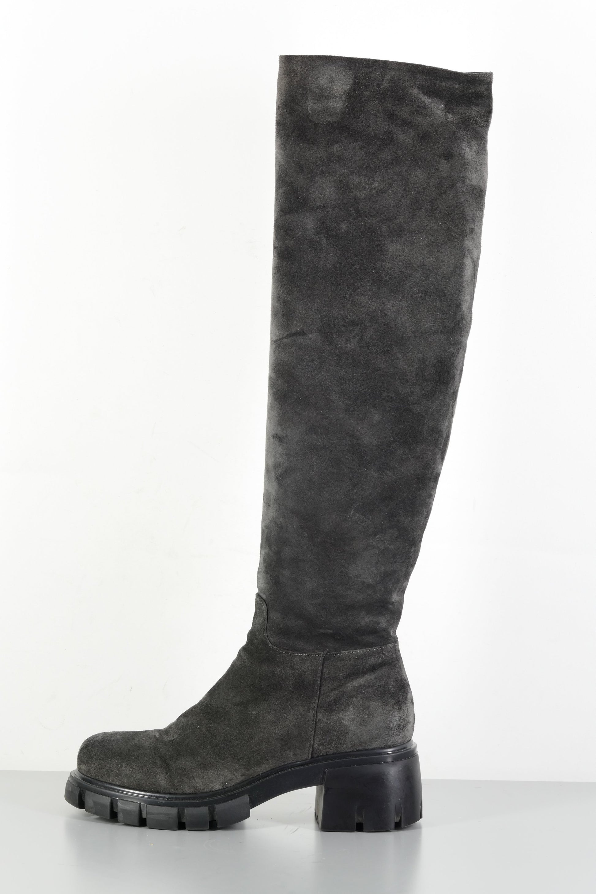 BUUTS Now Hohe Stiefel Wildleder grau 224010-1