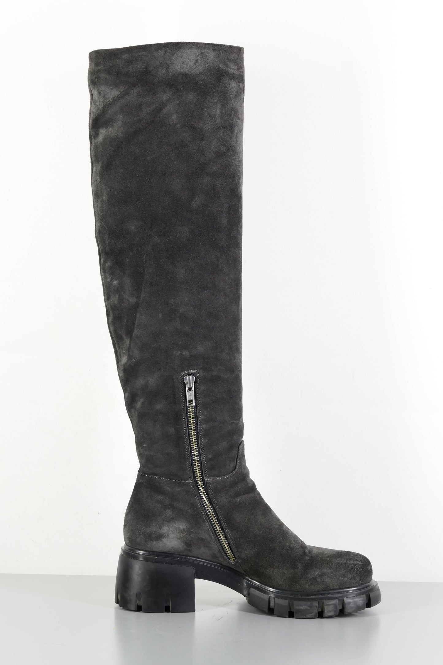 BUUTS Now Hohe Stiefel Wildleder grau 224010-3