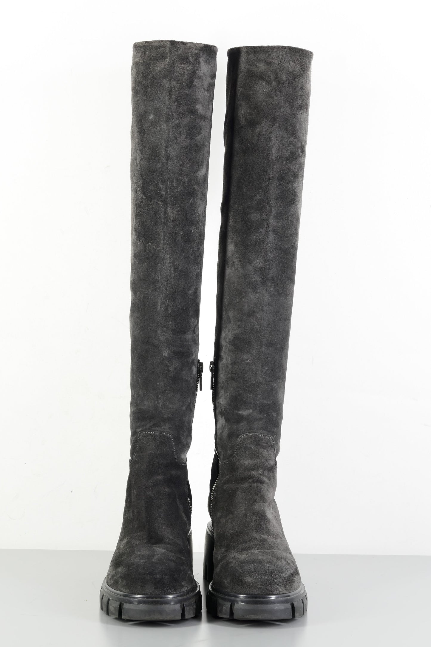 BUUTS Now Hohe Stiefel Wildleder grau 224010-4