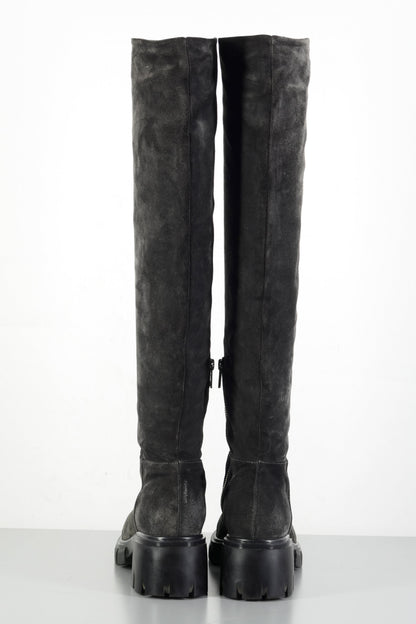 BUUTS Now Hohe Stiefel Wildleder grau 224010-5