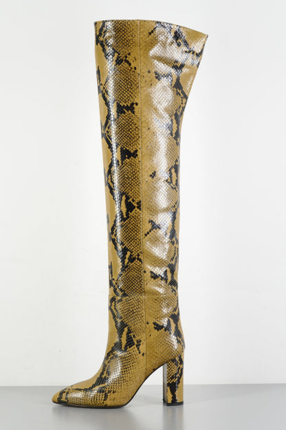 BUUTS Paris Texas Overknees Leder braun 224011-1