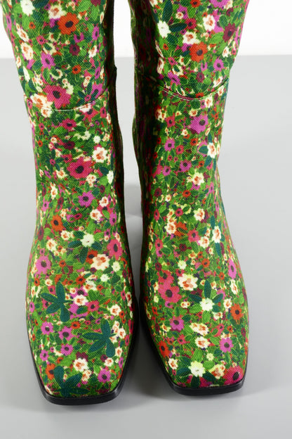 BUUTS Marc Cain Overknees Textil gemustert 224012-7