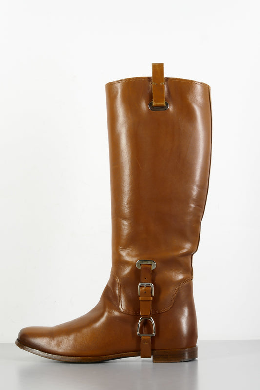 BUUTS Ralph Lauren Collection Stiefel Leder cognac 224013-1