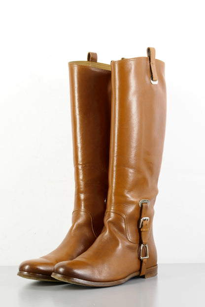 BUUTS Ralph Lauren Collection Stiefel Leder cognac 224013-2