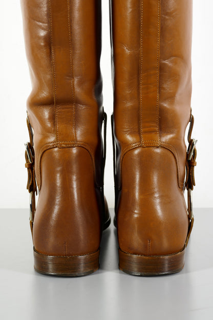 BUUTS Ralph Lauren Collection Stiefel Leder cognac 224013-6