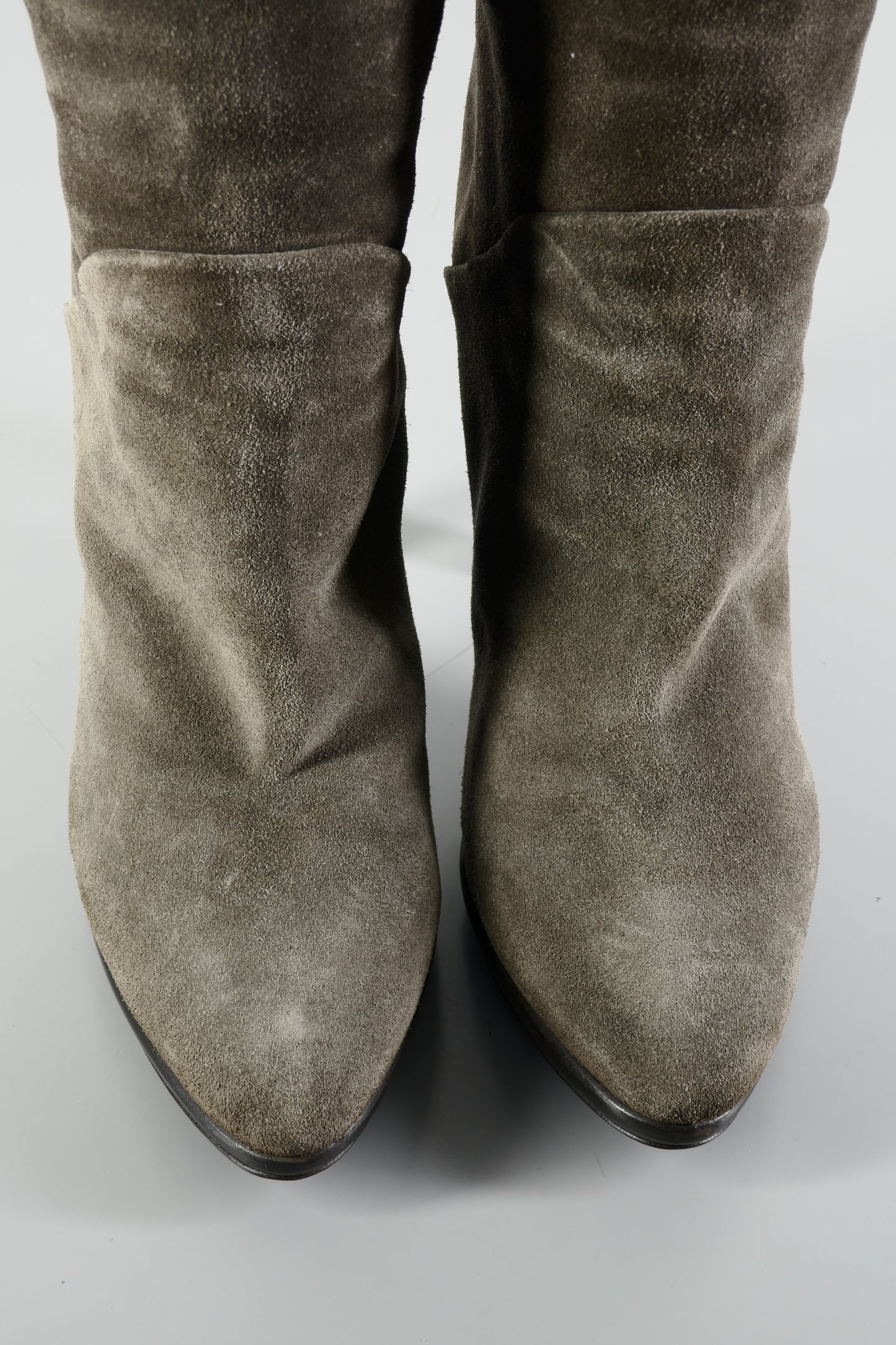 BUUTS Giuseppe Zanotti Hohe Stiefel Wildleder khaki 224014-7