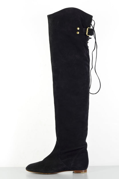BUUTS Chloé Overknees Wildleder schwarz 224015-1
