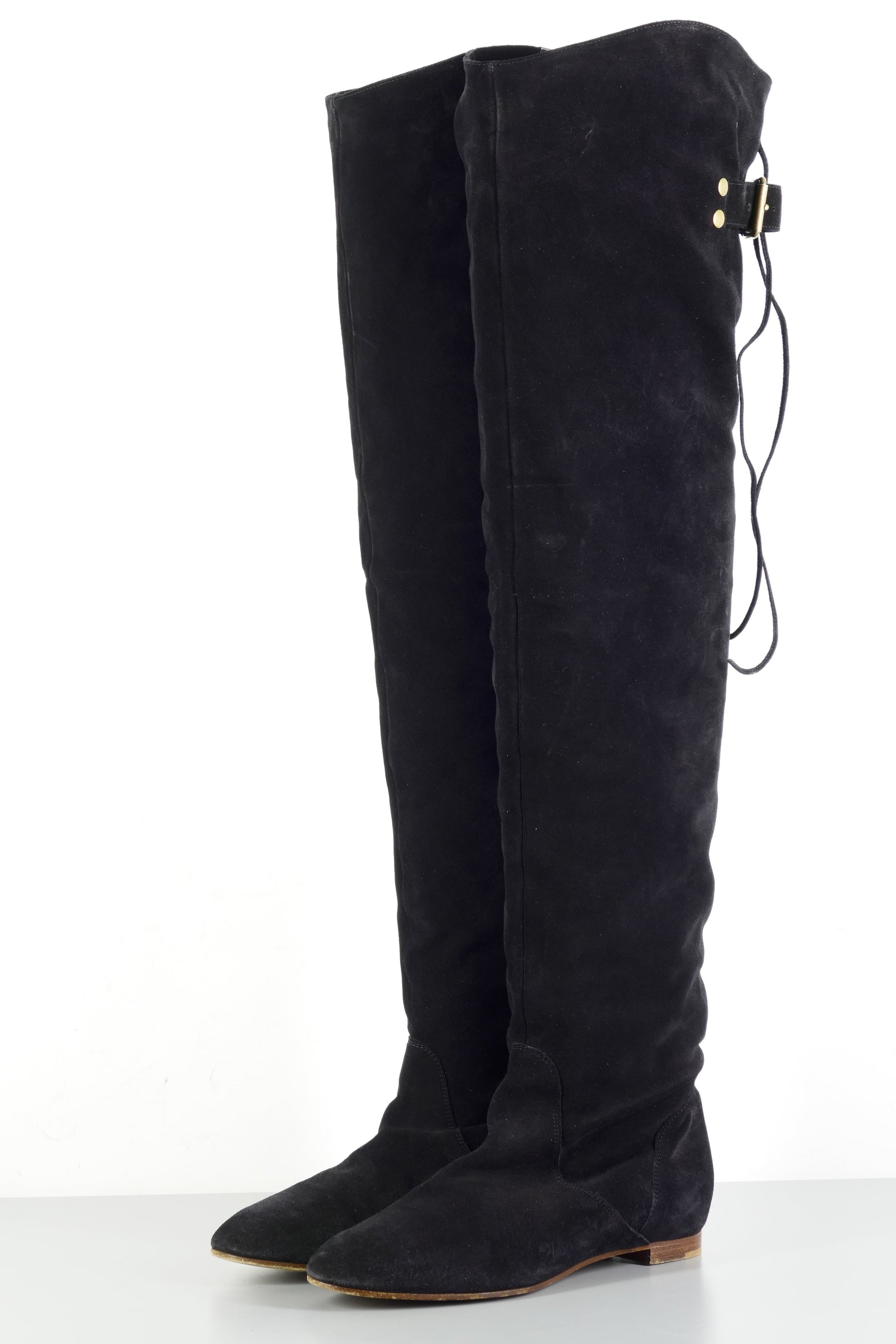 BUUTS Chloé Overknees Wildleder schwarz 224015-2
