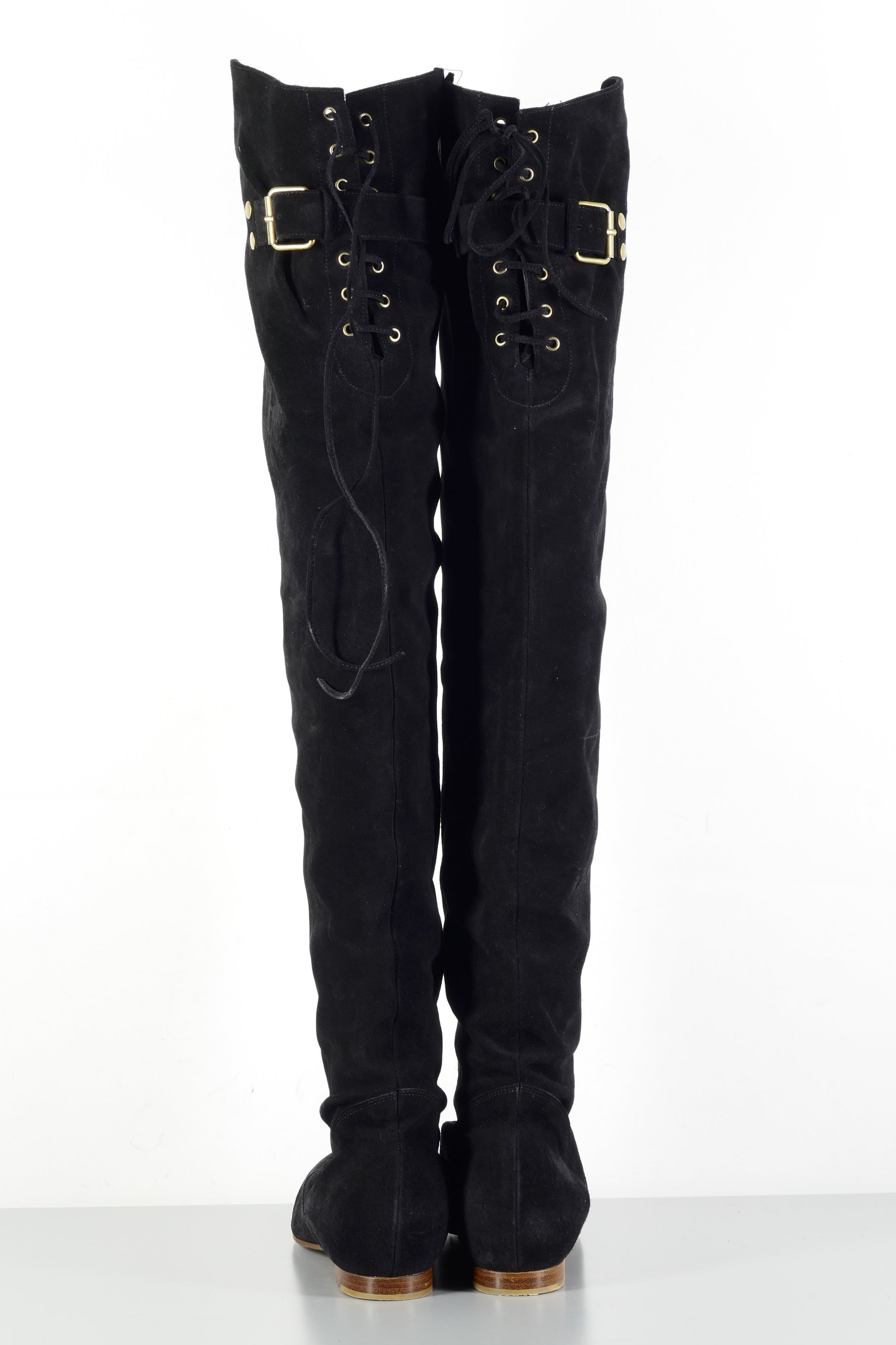 BUUTS Chloé Overknees Wildleder schwarz 224015-5