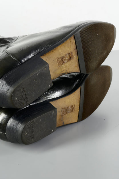 BUUTS Brunella Lack Vintage-Stiefel Leder schwarz 224016-8