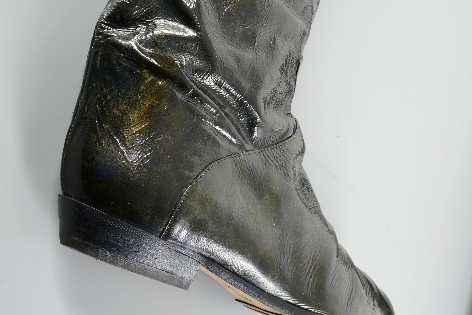 BUUTS Brunella Lack Vintage-Stiefel Leder schwarz 224016-9