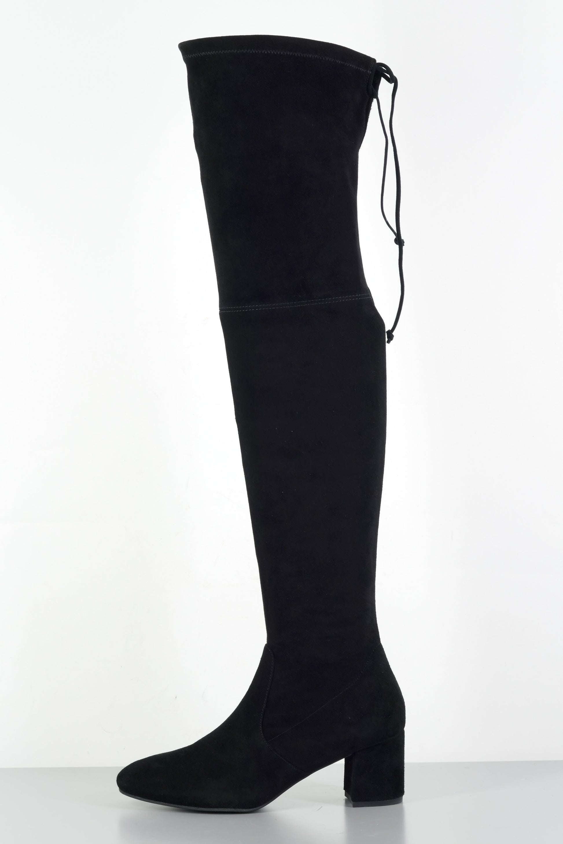 BUUTS Stuart Weitzmann Overknees Wildleder schwarz 224017-1
