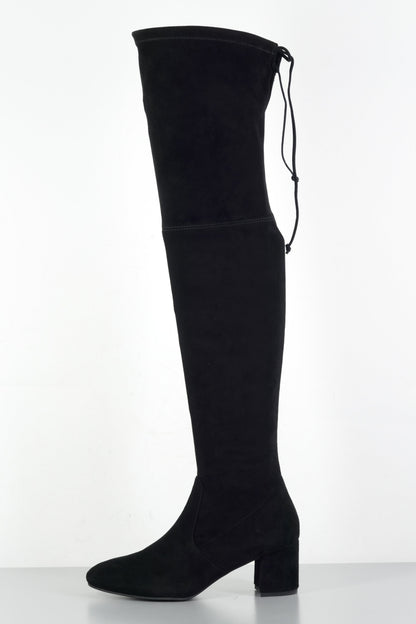 BUUTS Stuart Weitzmann Overknees Wildleder schwarz 224017-1