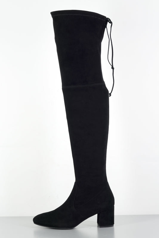 BUUTS Stuart Weitzmann Overknees Wildleder schwarz 224017-1