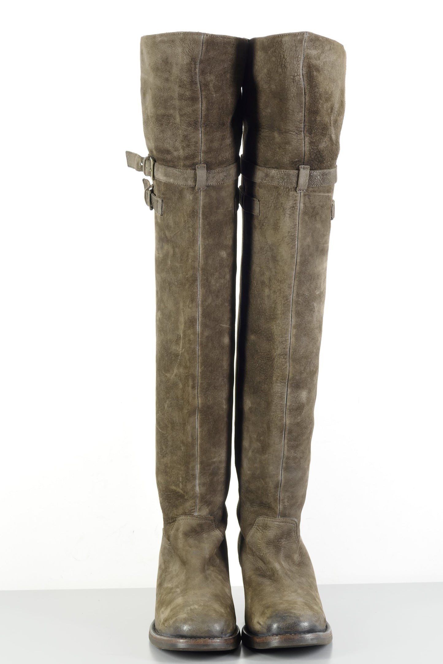 BUUTS Buttero Overknees Wildleder schlamm 224019-4