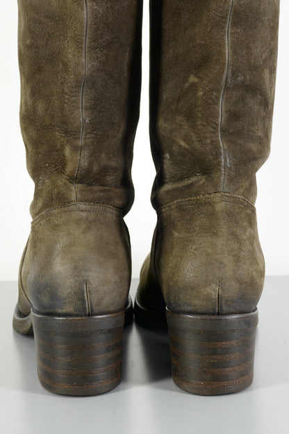 BUUTS Buttero Overknees Wildleder schlamm 224019-6