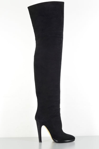 BUUTS Giuseppe Zanotti Overknees Wildleder schwarz 224020-3
