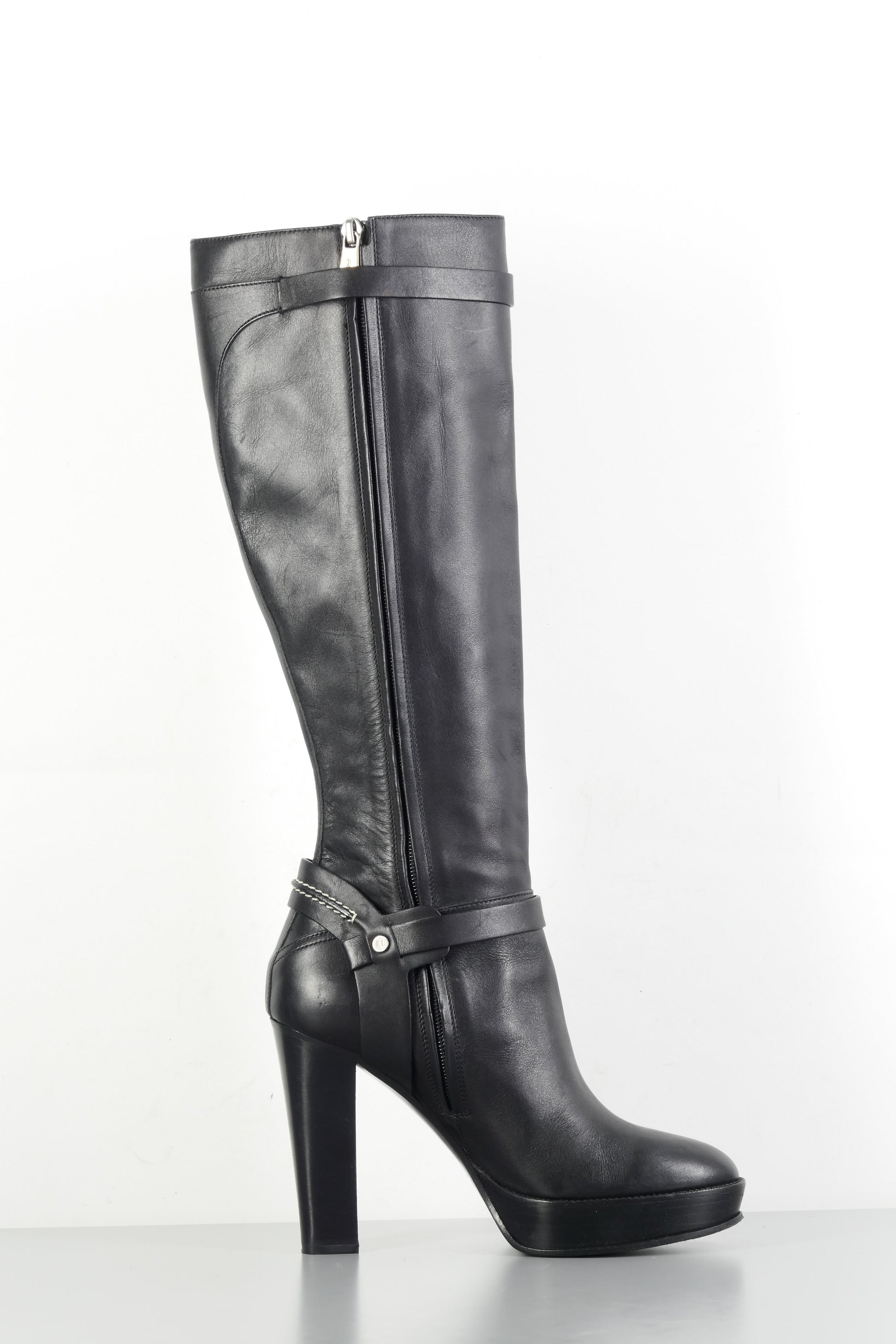 BUUTS Ralph Lauren Stiefel Leder schwarz 224021-3