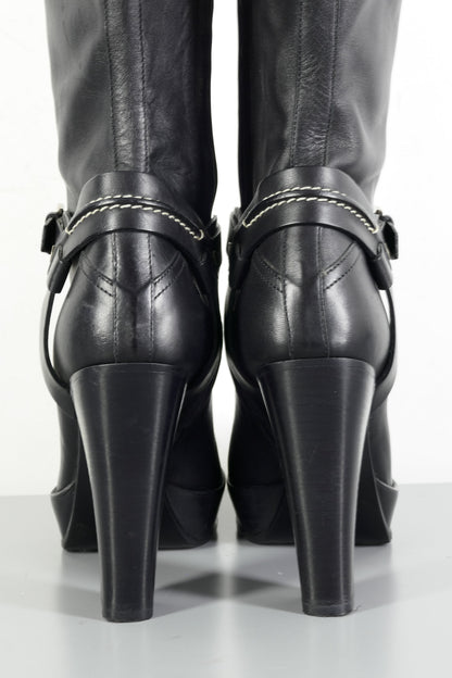 BUUTS Ralph Lauren Stiefel Leder schwarz 224021-6