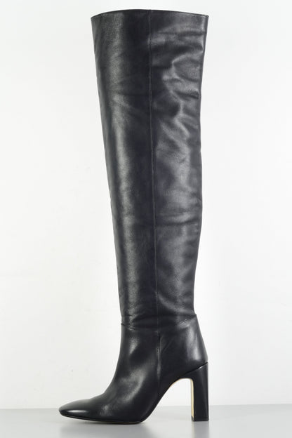 BUUTS Zara Overknees Leder schwarz 224025-1
