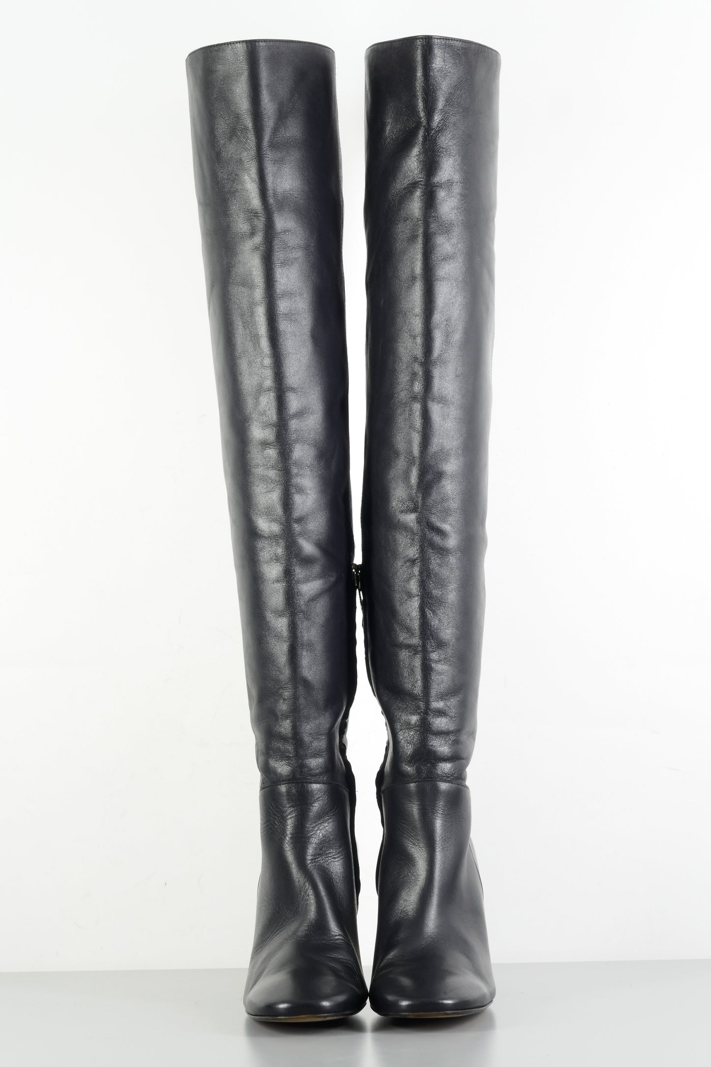 BUUTS Zara Overknees Leder schwarz 224025-4